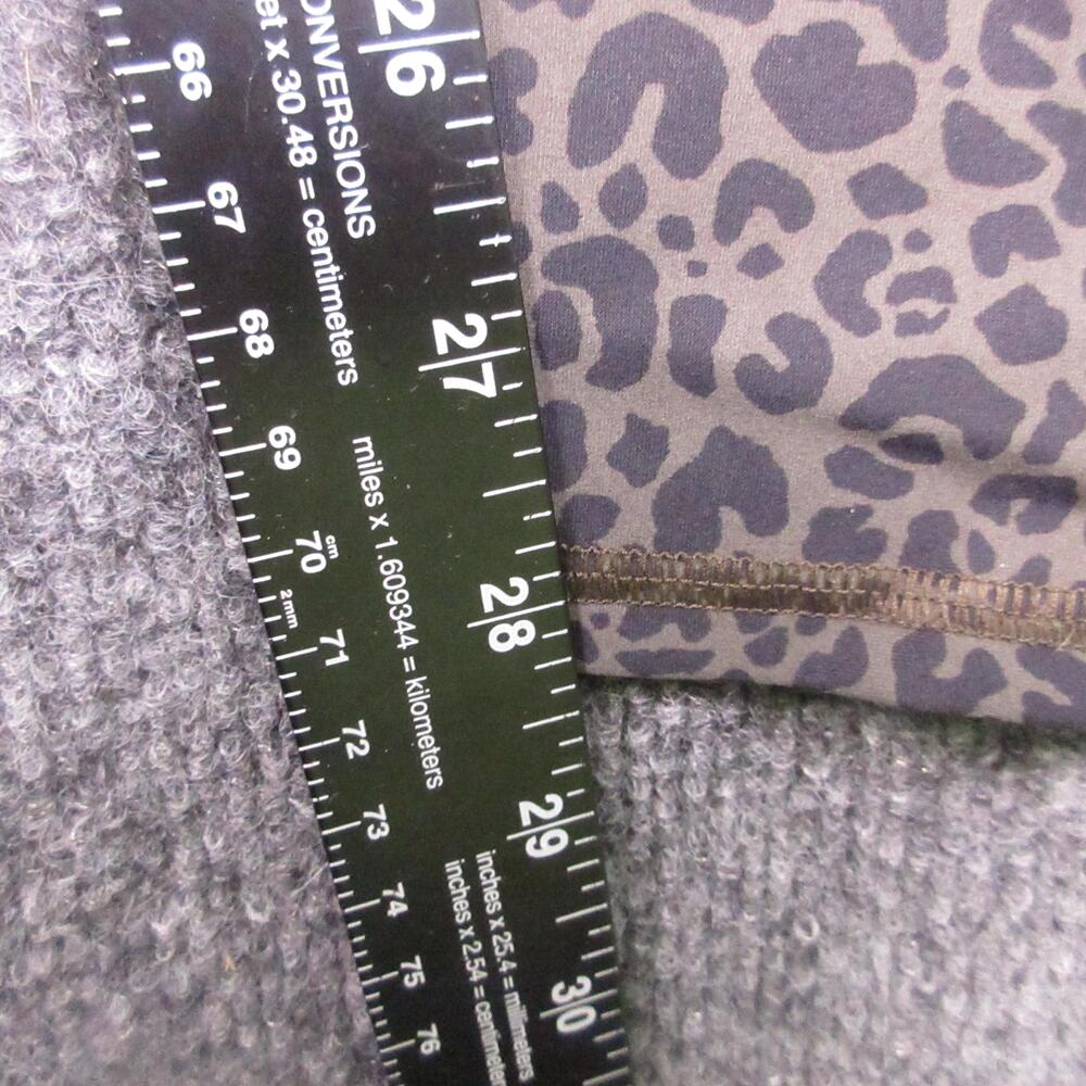 Alo Leggings Womens Small Brown Animal Print High Rise Ankle Yoga Pants Athletic - Picture 10 of 10